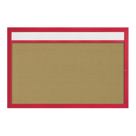 Hinge-less Radius Corkboard, 36x36, Satin Alum Frame/Black